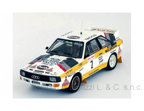 Trofeu TFRRFR08 AUDI QUATTRO N.2 HB AUDI WM RALLY DU VAR 1984 DARNICHE-MAHE 1:43  1:43 Modellino