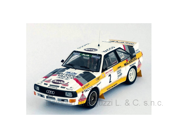 Trofeu TFRRFR08 AUDI QUATTRO N.2 HB AUDI WM RALLY DU VAR 1984 DARNICHE-MAHE 1:43  1:43 Modellino