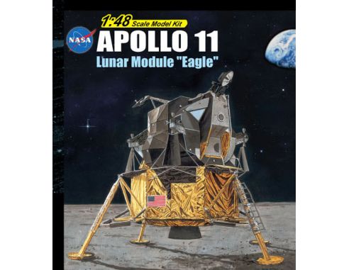 Dragon D11008 APOLLO 11 LUNAR MODUL EAGLE KIT 1:48 Modellino