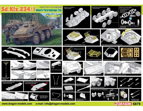 Dragon D6879 SD.KFZ.234/1 SCHWERER PANZERSPAHWAGEN (2 cm) KIT 1:35 Modellino