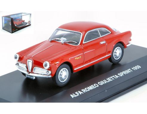 Edison Giocattoli EDS801121AM ALFA ROMEO GIULIETTA SPRINT 1959 RED 1:43 Modellino