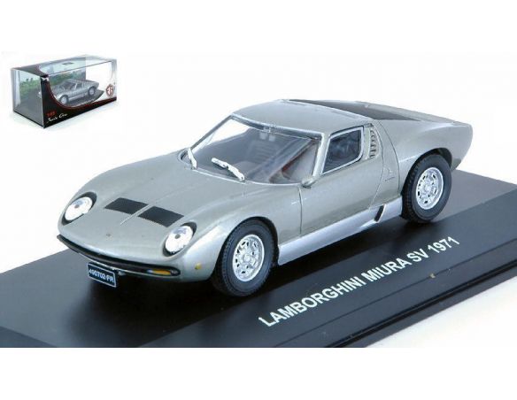Edison Giocattoli EDS801121AQ LAMBORGHINI MIURA SV 1971 SILVER 1:43 Modellino