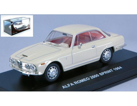 Edison Giocattoli EDS801121N ALFA ROMEO 2600 SPRINT 1964 CREAM 1:43 Modellino