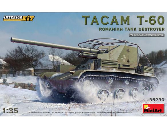 Miniart MIN35230 TACAM T-60 ROMANIAN TANK DESTROYER INTERIOR KIT 1:35 Modellino