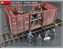 Miniart MIN35300 SOVIET RAILWAY WAGON TEPLUSHKA KIT 1:35 Modellino