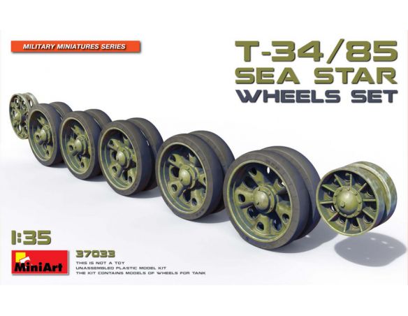 Miniart MIN37033 T-34/85 SEA STAR WHEELS SET KIT 1:35 Modellino