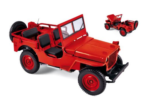 Norev NV189014 JEEP 1942 RED 1:18 Modellino
