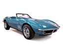 Norev NV189035 CHEVROLET CORVETTE CONVERTIBLE 1969 BLUE METALLIC 1:18 Modellino