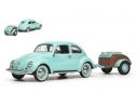 Schuco SH2699 VW KAEFER OVALI TURQUOISE 1:43 Modellino