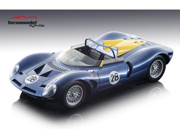 Tecnomodel TMD1897B BIZZARRINI P538 N.28 DNS CAN-AM BRIDGEHAMPTON 1966 M.GAMMINO 1:18 Modellino