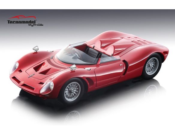 Tecnomodel TMD1897C BIZZARRINI P538 PRESS VERSION RED 1:18 Modellino