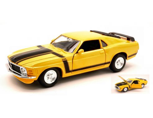 Maisto MI31943Y FORD MUSTANG BOSS 302 1970 YELLOW/BLACK 1:24 Modellino