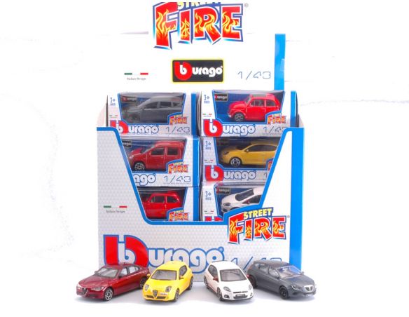 Bburago BU90668 AUTO ITALIANE STREET FIRE Pz 24 1:43 Modellino