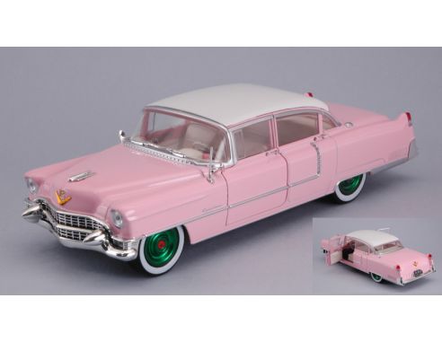 Greenlight GREEN84092GR CADILLAC FLEETWOOD SERIES 60 1955 ELVIS PRESLEY GREEN WHEELS 1:24 Modellino