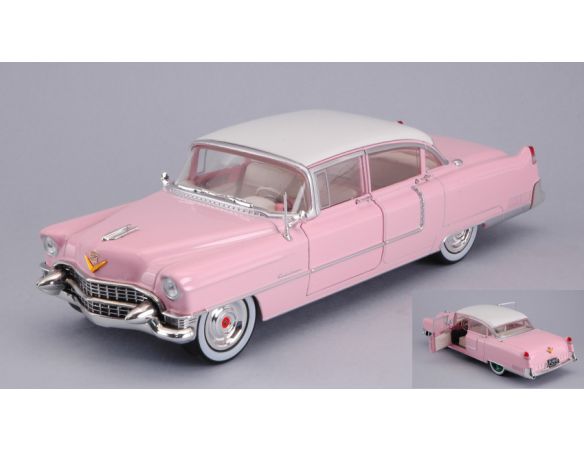 Greenlight GREEN84092 CADILLAC FLEETWOOD SERIES 60 1955 ELVIS PRESLEY 1935-1977 PINK 1:24 Modellino