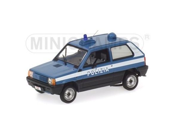 Minichamps PM400121490 FIAT PANDA POLIZIA STRADALE 1:43 Modellino