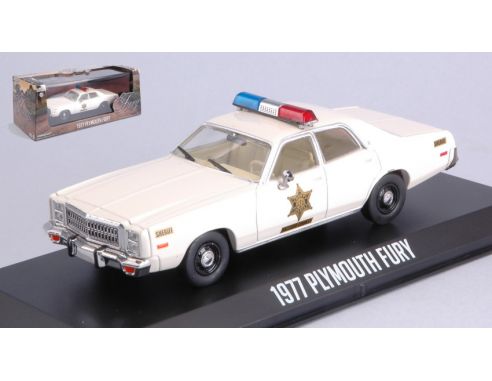 Greenlight GREEN86558 PLYMOUTH FURY HAZZARD COUNTY SHERIFF WHITE 1:43 Modellino