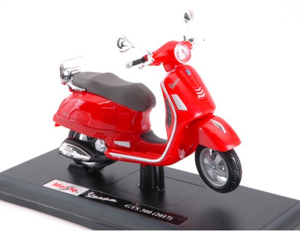 Maisto MI16889 VESPA GTS 300 2017 RED 1:18 Modellino