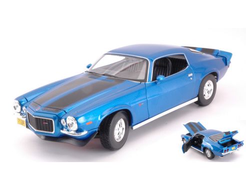 Maisto MI31131B CHEVROLET CAMARO Z/28 1971 BLUE 1:18 Modellino