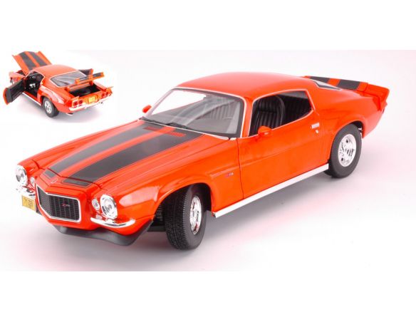 Maisto MI31131OR CHEVROLET CAMARO Z/28 1971 ORANGE 1:18 Modellino