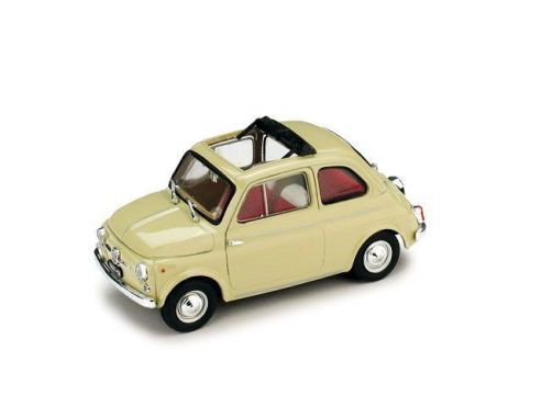 Brumm BM0404-03 FIAT 500D APERTA 1960-1963 AVORIO INTERNO ROSSO-AVORIO 1:43 Modellino