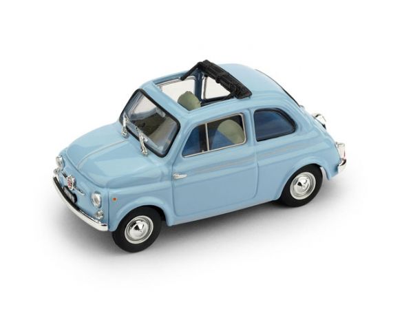 Brumm BM0404-14 FIAT 500D APERTA 1960-1963 AZZURRO PERVINCA 1:43 Modellino