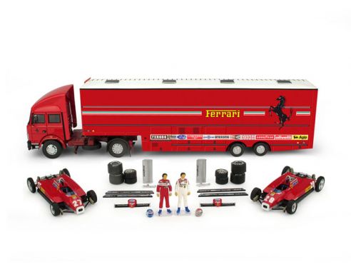Brumm BMRTS07 FIAT IVECO 190 SCUD.FERRARI GP ITALIA 1982+126C2 TAMBAY E ANDRETTI 1:43 Modellino