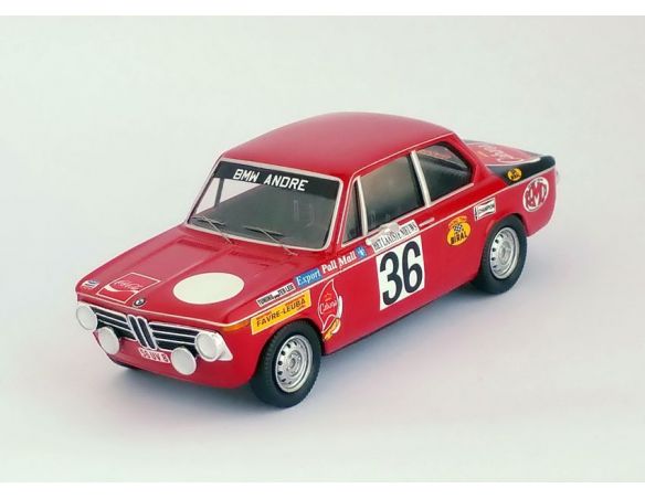 Trofeu TFRRBE11 BMW 2002 TI N.36 1st YPRES RALLY 1971 PEDRO-JIMMY 1:43 Modellino