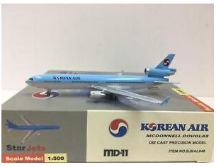 StarJets Aereoplano HL-7317 SJKAL048 Korean Air MD-11 1/500 Modellino