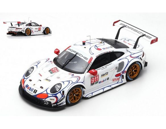 Spark Model S18353 PORSCHE 911 RSR N.911 WINNER GTLM CLASS PETIT LM 2018 PILET-TANDY-MAKOW. Modellino