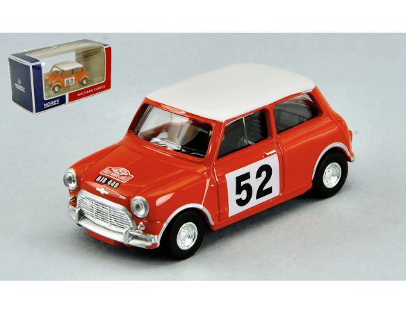 Norev NV319251A MINI COOPER N.52 RALLY MONTE CARLO 1965 1:64 Modellino