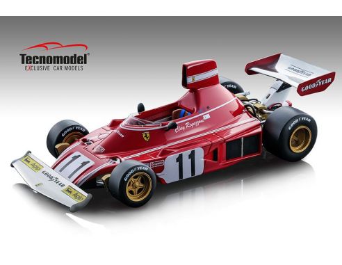 Tecnomodel TMD1889B FERRARI 312 B 3 N.11 WINN.GERMAN GP 1974 CLAY REGAZZONI 1:18 Modellino
