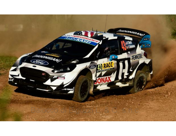 Ixo model RAM688 FORD FIESTA WRC N.43 RALLY CATALUNYA 2018 BLOCK-GELOSOMINO 1:43 Modellino