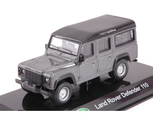 BBURAGO BU32060Z LAND ROVER DEFENDER 110 SILVERGUN HARD CASE 1:43 Modellino