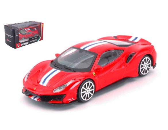 BBURAGO BU36052 FERRARI 488 PISTA 1:43 Modellino