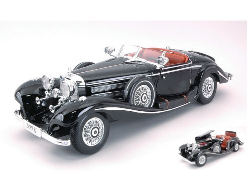 Maisto MI36055Z MERCEDES 500 K TYPE 1936 CONVERTIBLE BLACK 1:18 Modellino