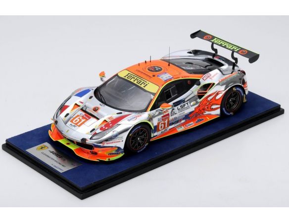 Looksmart LS18LM016 FERRARI 488 GTE CLEARWATER RACING N.61 LM 2018 GRIFFIN-MOK-SAWA 1:18 Modellino