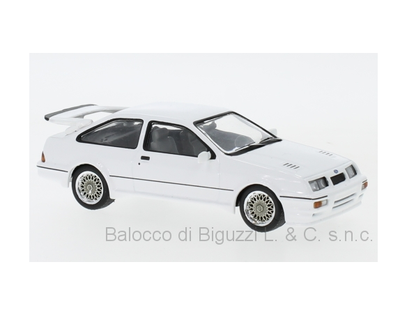 Ixo model CLC310N FORD SIERRA RS COSWORTH 1987 WHITE 1:43 Modellino