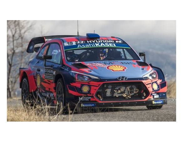 Ixo model RAM701 HYUNDAI i20 WRC N.19 5th RALLY MONTE CARLO 2019 LOEB-ELENA 1:43 Modellino