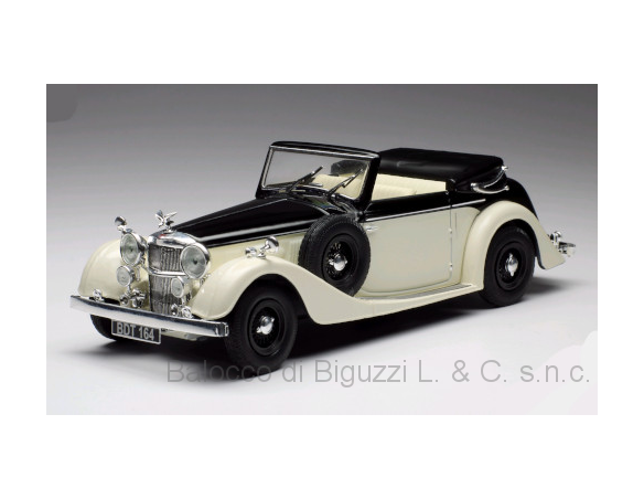 Ixo model MUS065 ALVIS 4.3 LITRE 1938 BLACK/BEIGE 1:43 Modellino