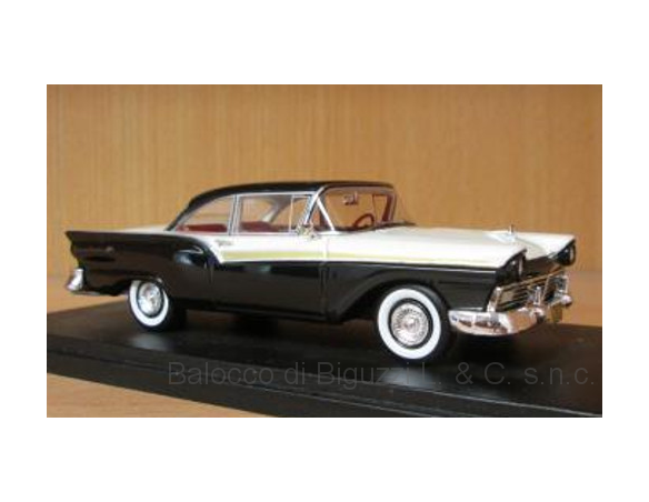 Neo Scale Models NEO46091 FORD 500 HARD TOP 1957 WHITE/BLACK 1:43 Modellino