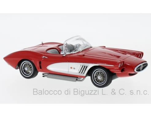 Neo Scale Models NEO46516 CHEVROLET CORVETTE XP-700 ROADSTER CONCEPT 1959 RED/SILVER 1:43 Modellino