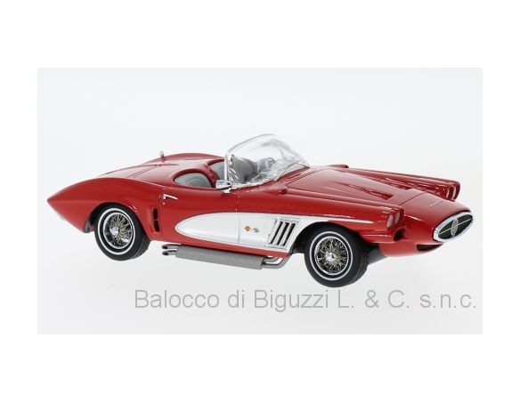 Neo Scale Models NEO46516 CHEVROLET CORVETTE XP-700 ROADSTER CONCEPT 1959 RED/SILVER 1:43 Modellino
