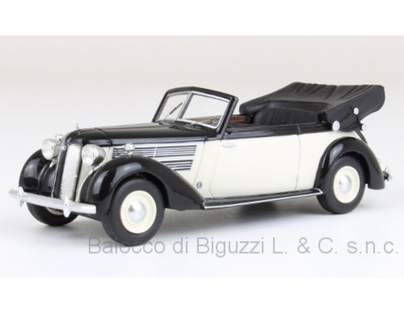 Neo Scale Models NEO47085 AUDI 920 CABRIOLET GLASER 1939 WHITE/BLACK 1:43 Modellino