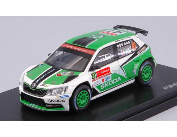 Abrex AB605TR SKODA FABIA III R5 N.41 19th RALLY PORTUGAL 2016 KOPECKY-DRESLER 1:43 Modellino