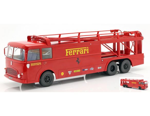 Norev NV187703 FIAT BARTOLETTI 306/2 TRANSPORTER FERRARI 512 LE MANS 1970 1:18 Modellino