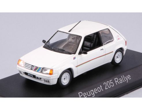 Norev NV471750 PEUGEOT 205 RALLYE 1988 WHITE REPROD.1:43 Modellino