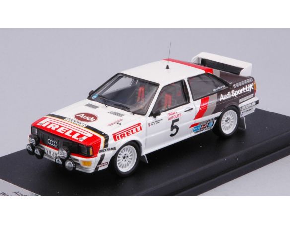 Trofeu TFRRUK21 AUDI QUATTRO N.5 1st WELSH RALLY 1982 WALDEGAARD-SHORT 1:43 Modellino