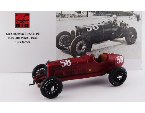 Rio RI4609 ALFA ROMEO P3 N.58 INDY 500 MILES 1939 LUIS TOMEI 1:43 Modellino