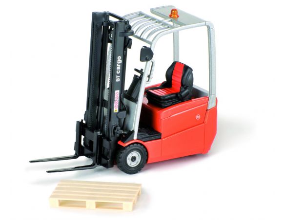 Ros RS00146 MULETTO BT BRANDED FORKLIFT ORANGE 3 WHEELS 1:23 Modellino